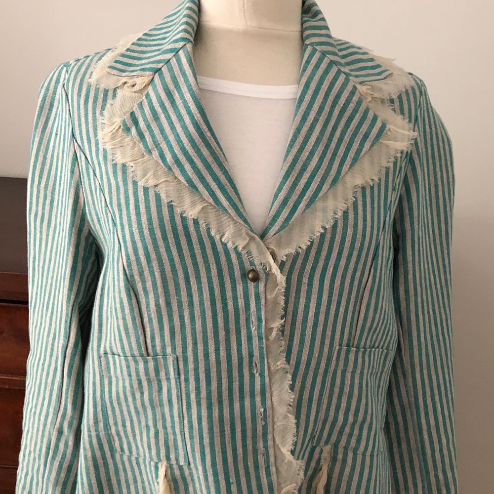 Cotton and linen designer jacket